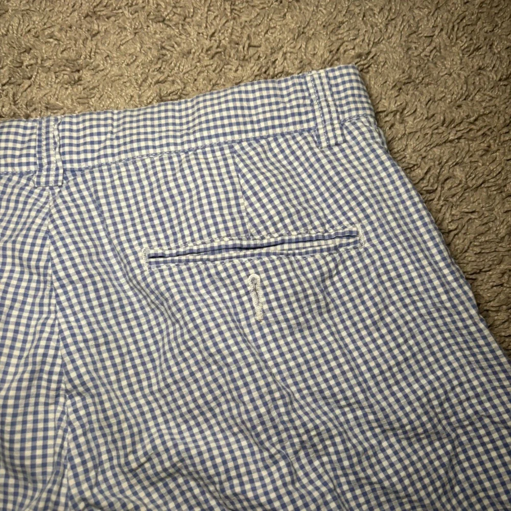 Polo Ralph Lauren Mens 32 Blue Gingham Cotton Flat Front Shorts Preppy Classic